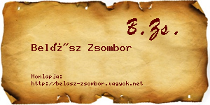 Belász Zsombor névjegykártya
